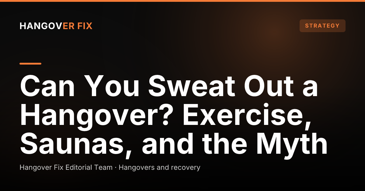 Running shoes and a folded towel beside a front door at dawn, a scene about exercise claims and the morning after.