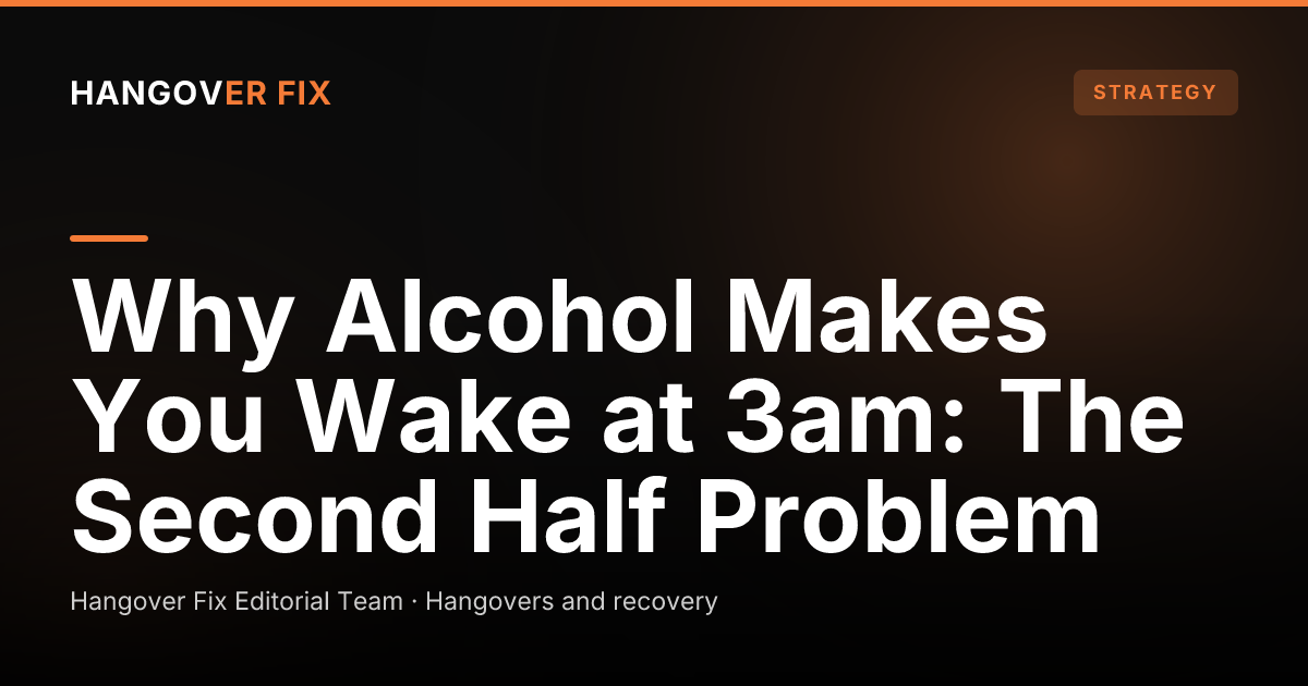 A bedside clock and an unmade bed under moonlight, a scene about waking in the night after drinking.